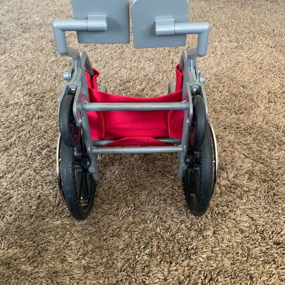 American Girl Doll Red Whellchair - Picture 8 of 11